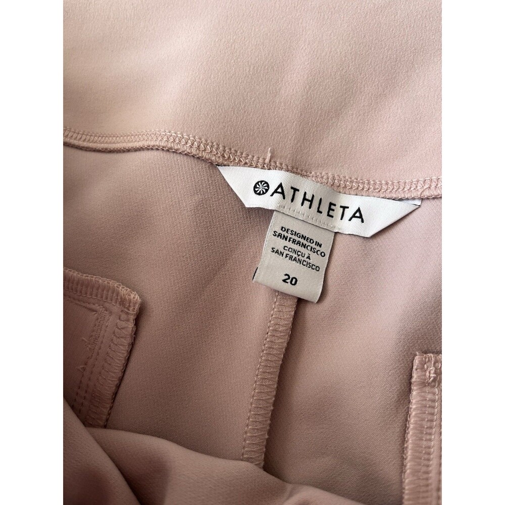 NWT ATHLETA Endless High Rise Pant Sz 20 Dusty Rose Stretch Comfort - Picture 3 of 6